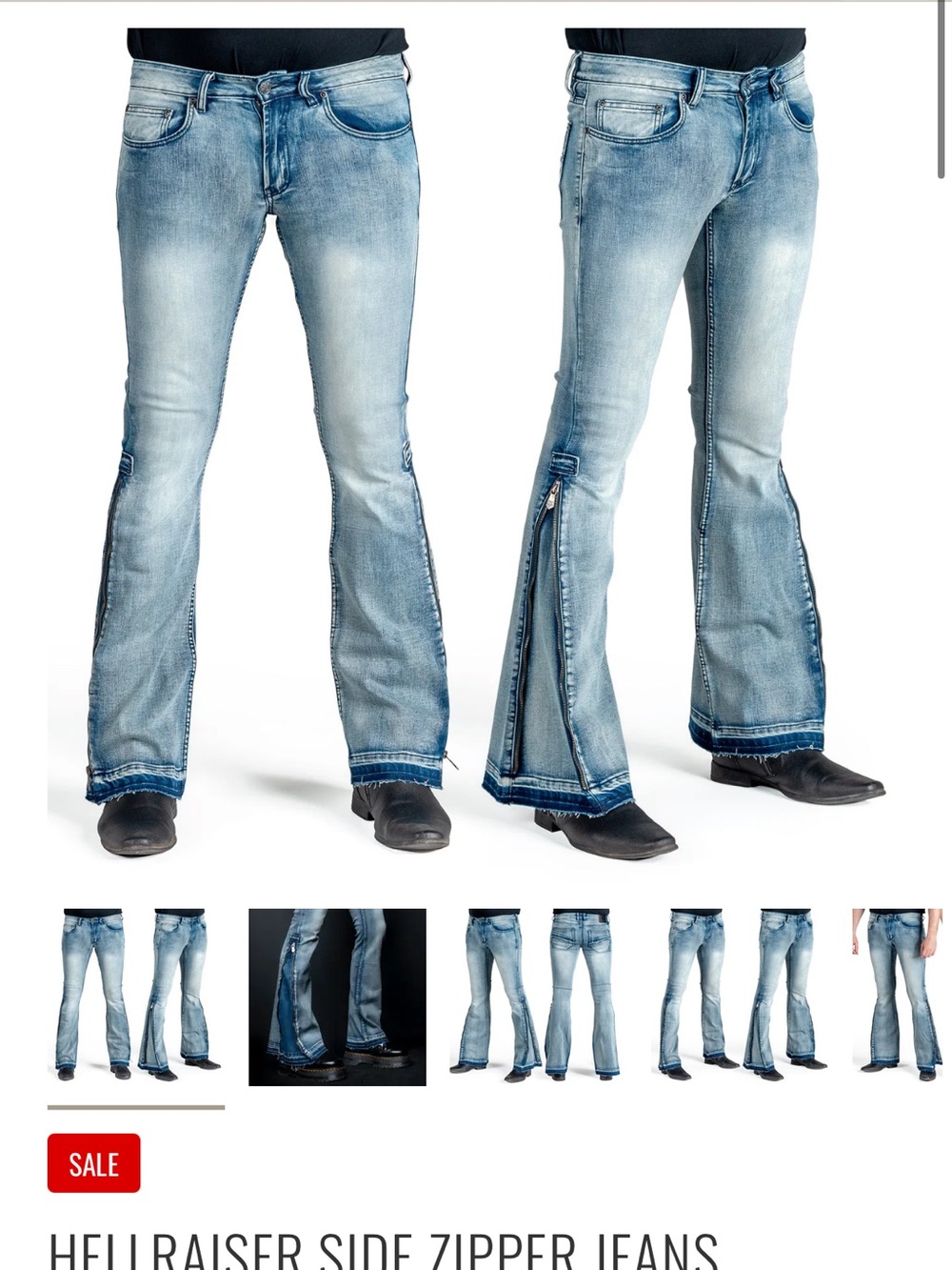 WORNSTAR HELLRAISER SIDE ZIPPER JEANS
Bootcut  32W